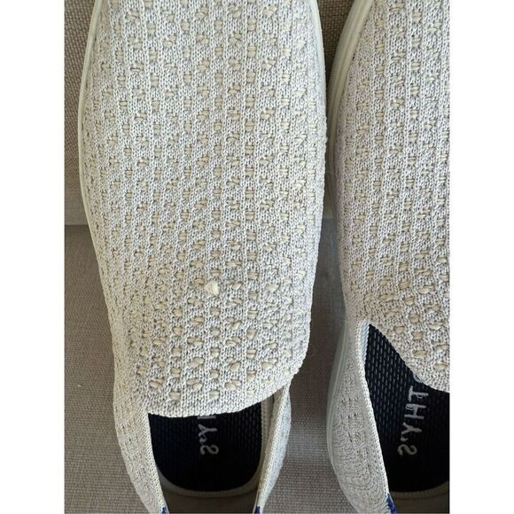 Rothy's The Original Womens Salt Honeycomb Textured Knit Slip On Sneaker Size 8 - Picture 13 of 13